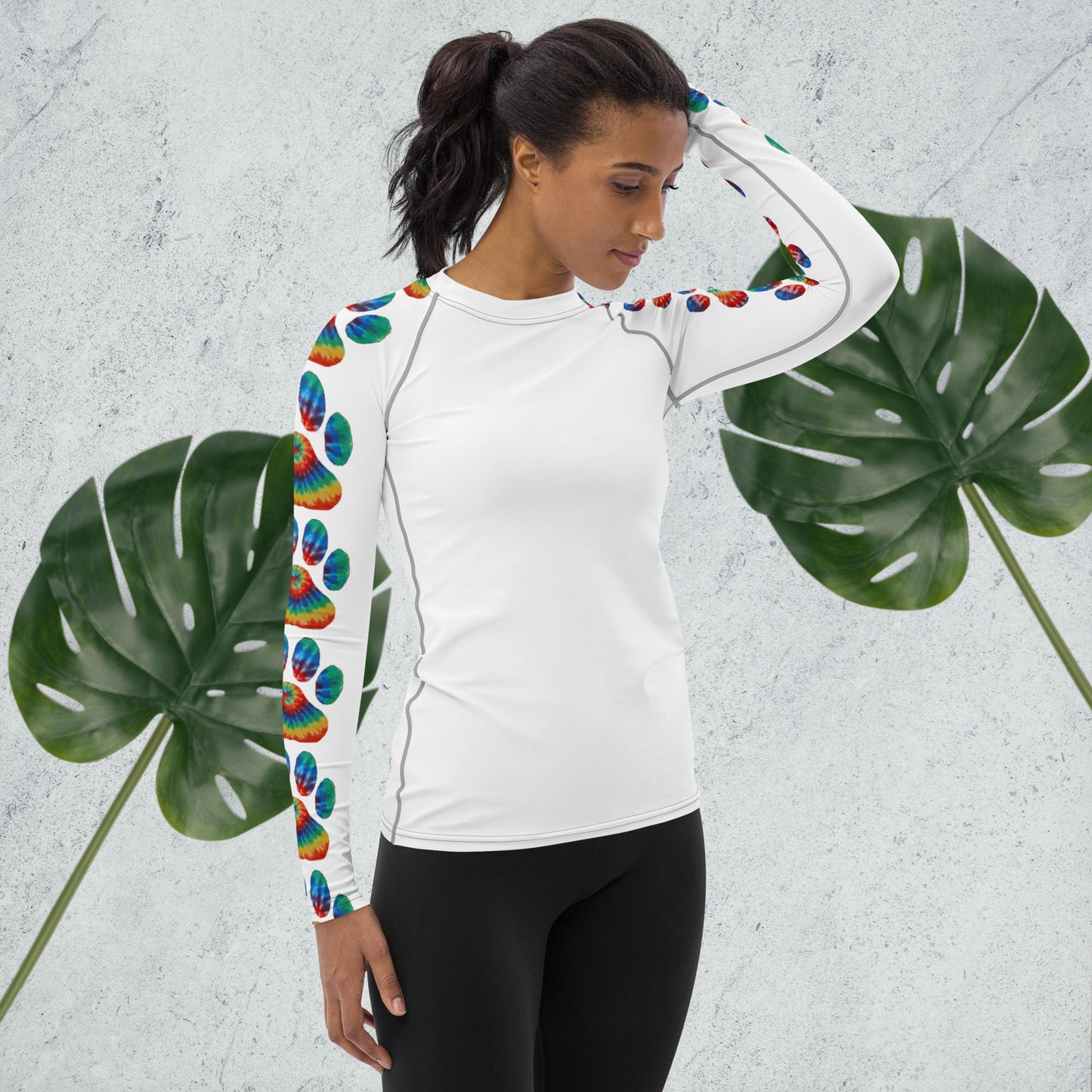 Women's Rash Guard - pawsTHRIVE Processing