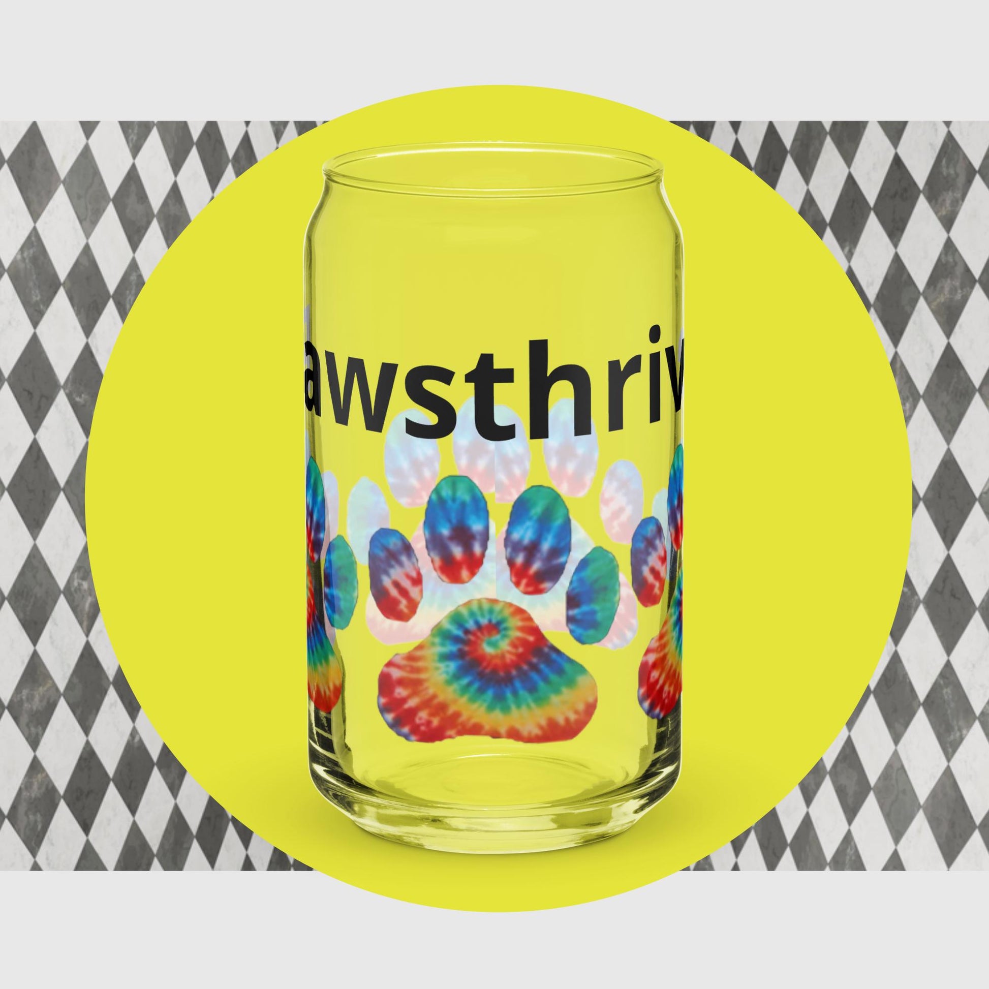 Can - shaped glass - pawsTHRIVE Processing