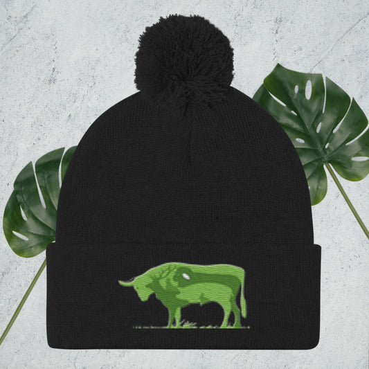 Pom - Pom Beanie - pawsTHRIVE Processing