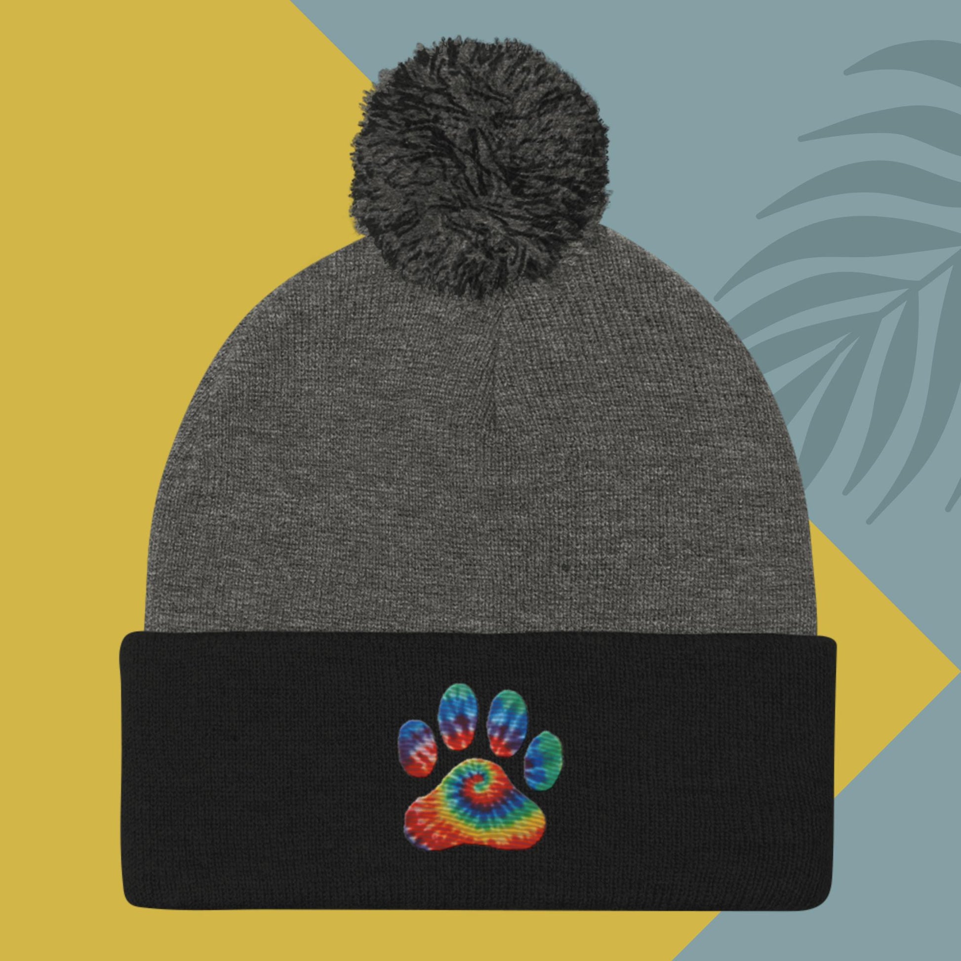 Pom - Pom Beanie - pawsTHRIVE Processing