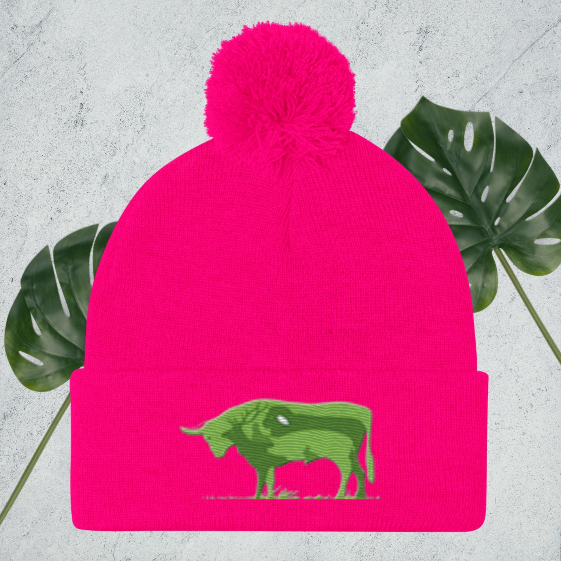 Pom - Pom Beanie - pawsTHRIVE Processing