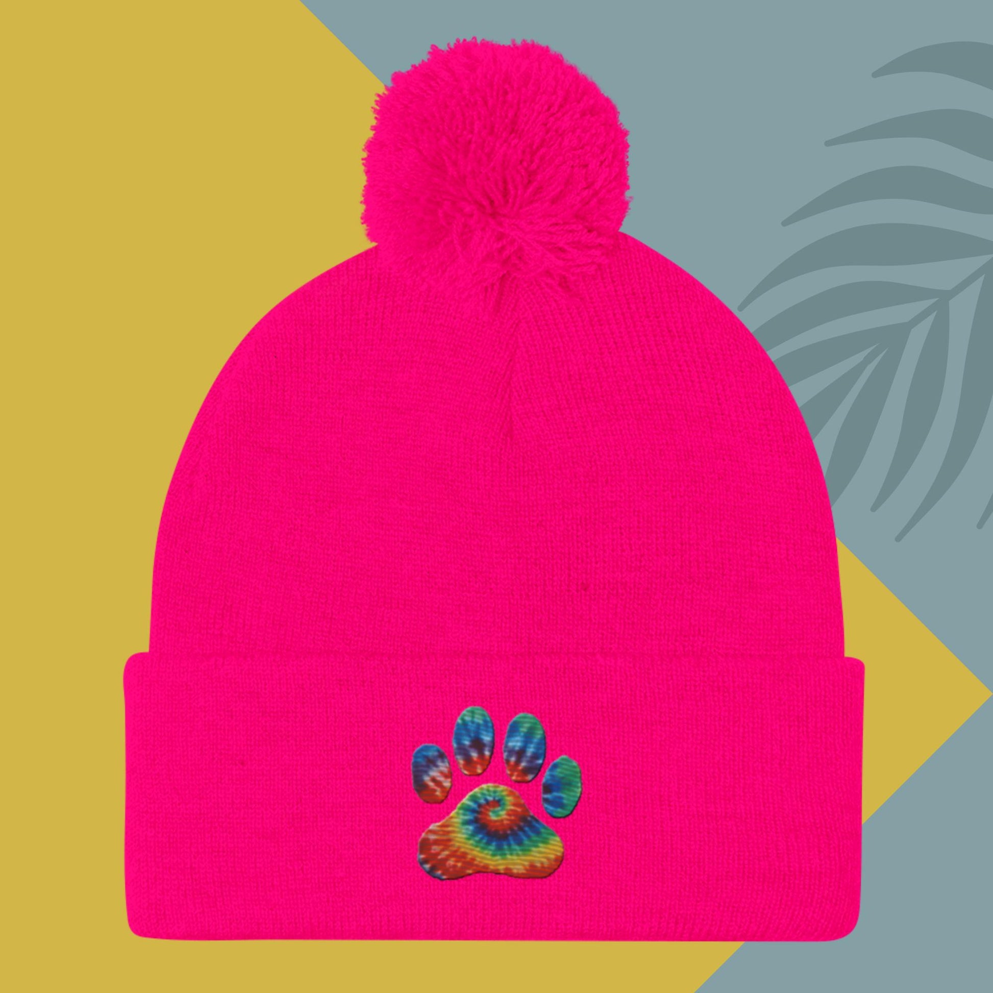 Pom - Pom Beanie - pawsTHRIVE Processing