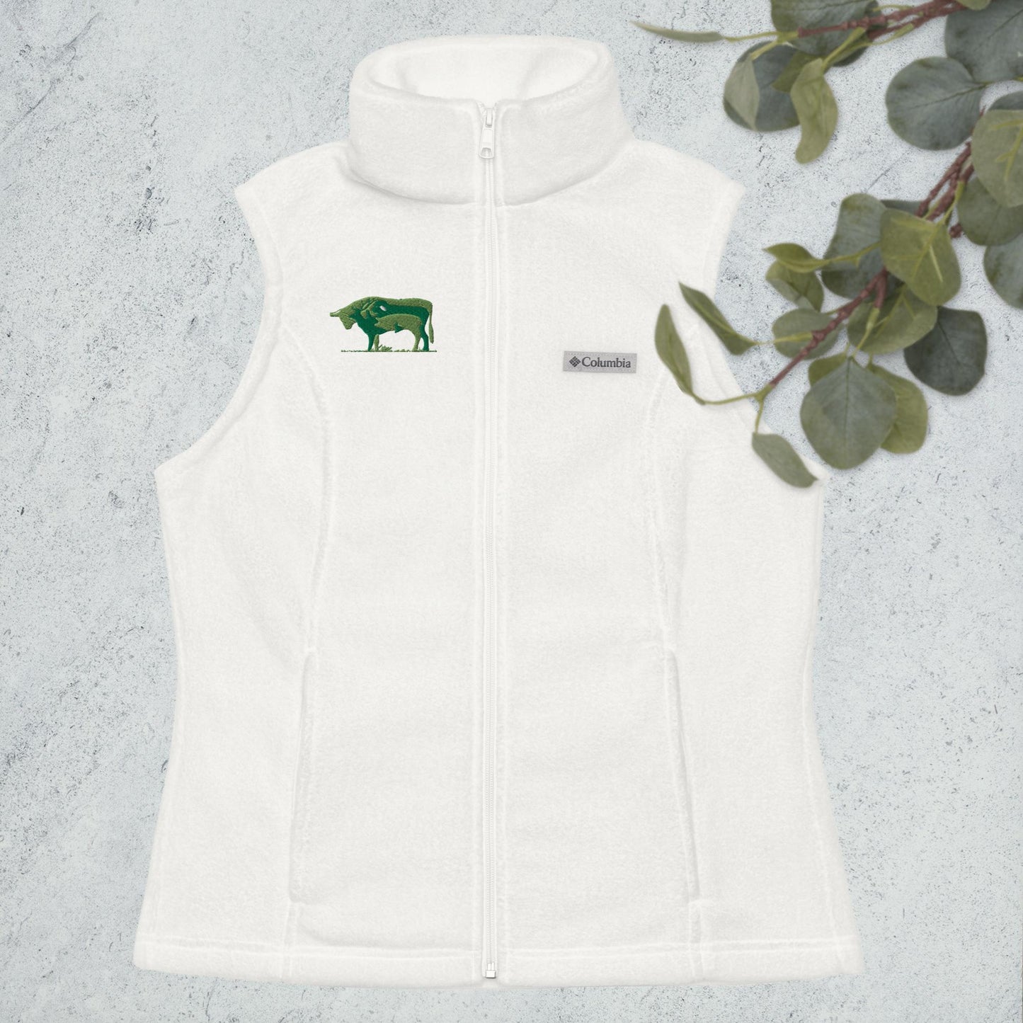 Women’s Columbia fleece vest - pawsTHRIVE Processing