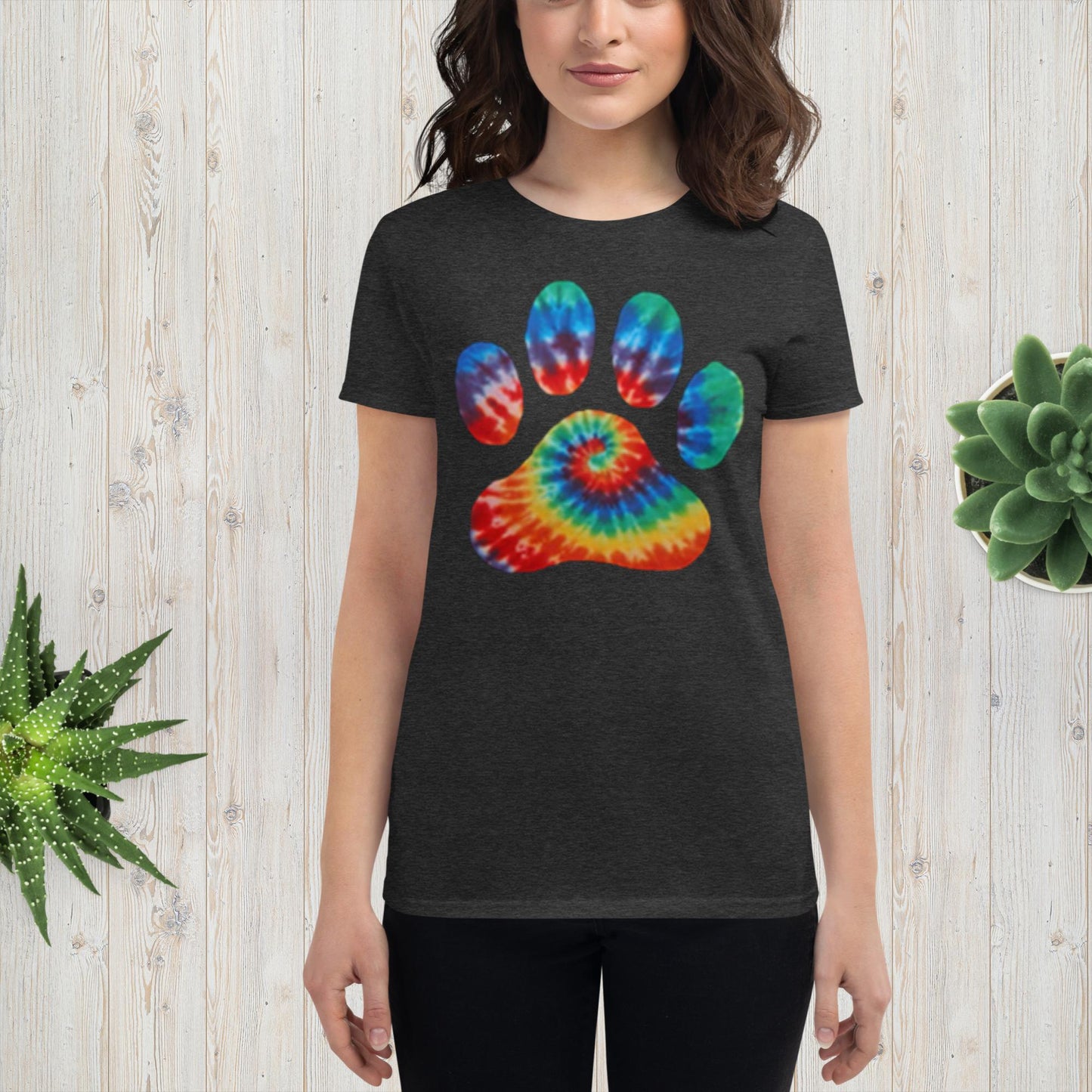 Women's short sleeve t-shirt - pawsTHRIVE Processing