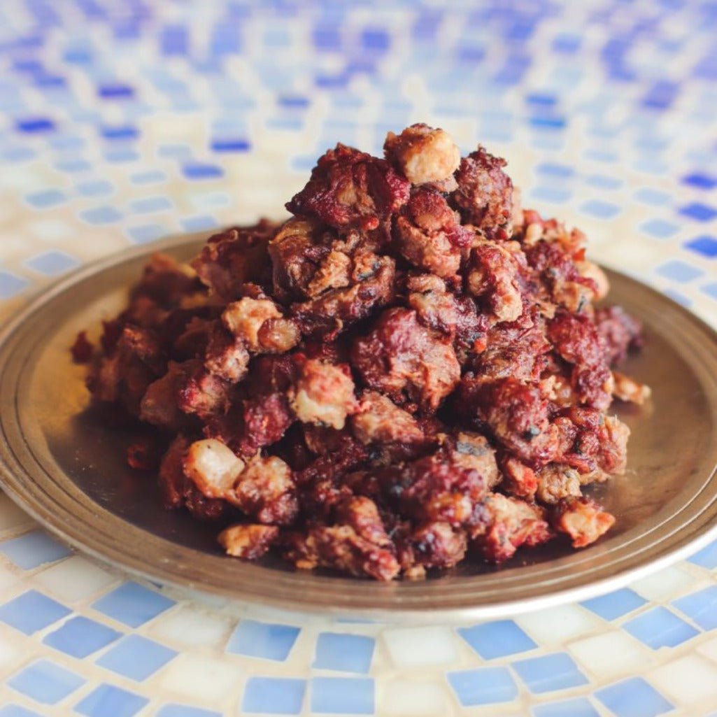 6 ounces Smoked Beef Crumble - pawsTHRIVE Processing