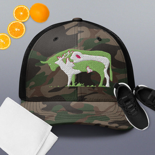 Camouflage trucker hat - pawsTHRIVE Processing