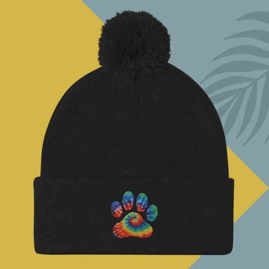 Pom - Pom Beanie - pawsTHRIVE Processing