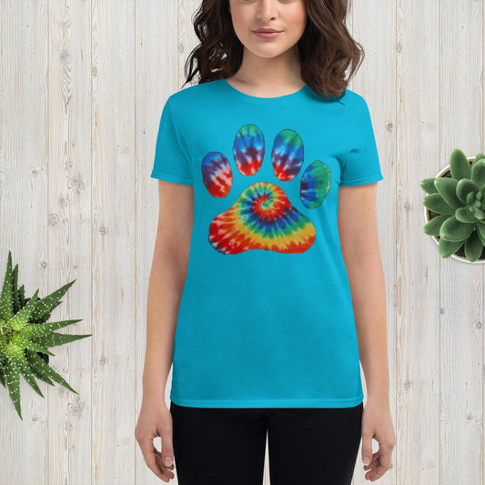 Women's short sleeve t-shirt - pawsTHRIVE Processing